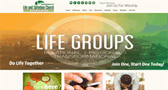 Desktop Screenshot of lifeandsalvationchurch.com